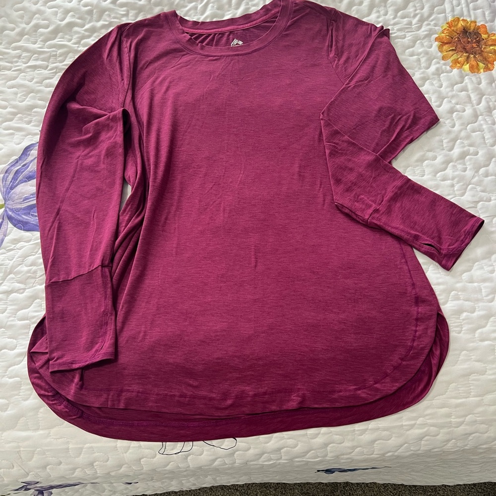 RBX Women's Long Sleeve Top - Rich Burgundy